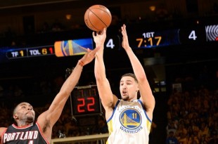 160501181549 klay thompson portland trail blazers v golden state warriors game one.1000x563