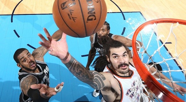 160512212857 lamarcus aldridge steven adams san antonio spurs v oklahoma city thunder game six.1000x563