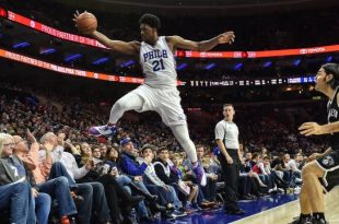 joel embiid into stands