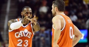 lebron james instructs kevin love