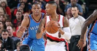 Trail Blazers Thunder NBA basketball