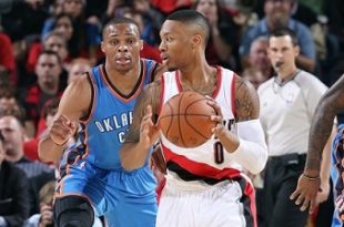 Trail Blazers Thunder NBA basketball