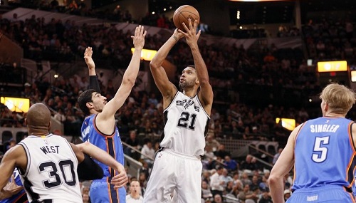 tim duncan enes kanter nba oklahoma city thunder san antonio spurs