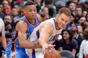 Blake Griffin will be hoping to stop Russell Westbrook 878222