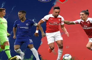 Chelsea vs Arsenal 2018 psd